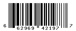 UPC barcode number 662969421977