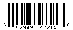 upc 662969477158 barcode image