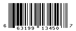 UPC barcode number 663199134507