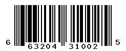 UPC barcode number 663204310025