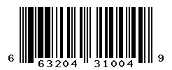 UPC barcode number 663204310049