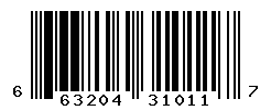 UPC barcode number 663204310117