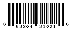 UPC barcode number 663204310216