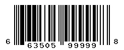 UPC barcode 663505999998
