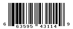 upc 663595431149 barcode image