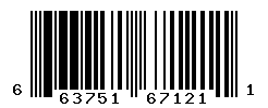 UPC barcode number 663751671211