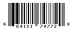 UPC barcode number 664111747720