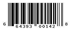 UPC barcode number 664393001428