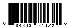 UPC barcode number 664843811720