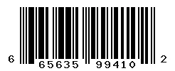UPC barcode 665635994102