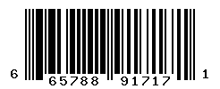 UPC barcode number 665788917171
