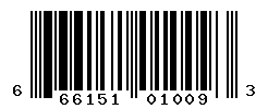 UPC barcode number 666151010093