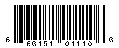 UPC barcode number 666151011106