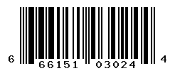 UPC barcode number 666151030244