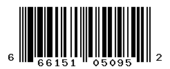 UPC barcode number 666151050952