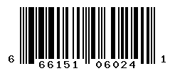 UPC barcode number 666151060241