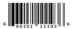 UPC barcode number 666151111936