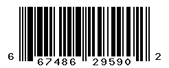 UPC barcode number 667486295902