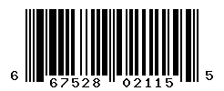 UPC barcode number 667528021155