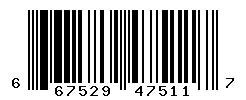 UPC barcode number 667529475117