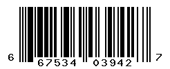 UPC barcode number 667534039427