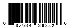 UPC barcode number 667534382226