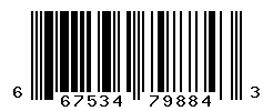 UPC barcode number 667534798843