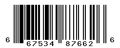 UPC barcode number 667534876626