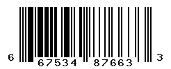 UPC barcode number 667534876633