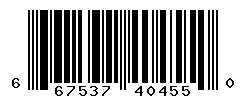 UPC barcode number 667537404550