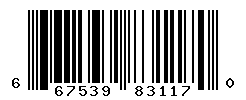 UPC barcode number 667539831170