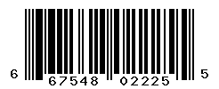 UPC barcode number 667548022255