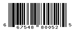 UPC barcode number 667548800525