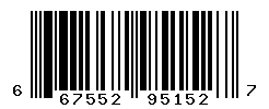 UPC barcode number 667552951527