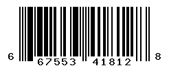 UPC barcode number 667553418128