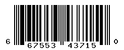 UPC barcode number 667553437150