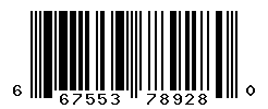 UPC barcode number 667553789280