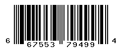 UPC barcode number 667553794994