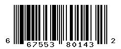 UPC barcode number 667553801432