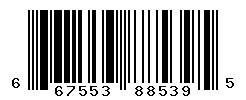 UPC barcode number 667553885395