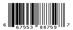 UPC barcode number 667553887597