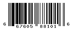 UPC barcode number 667605881016