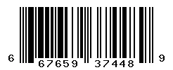 UPC barcode 667659374489