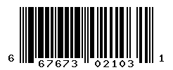 UPC barcode number 667673021031