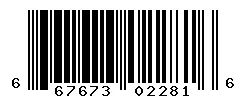 UPC barcode 667673022816