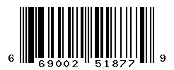 UPC barcode 669002518779