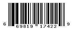 UPC barcode number 669819174229