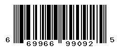 UPC barcode number 669966990925