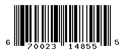 UPC barcode number 670023148555