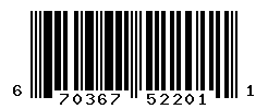 UPC barcode number 670367522011